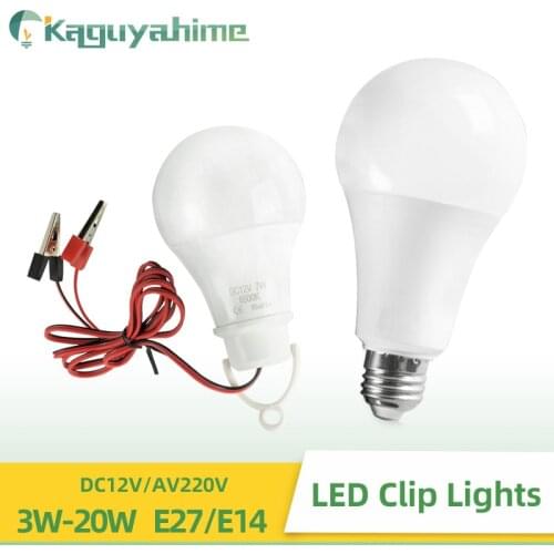 K-RU LED Bulb Portable Hang Light DC 12V Lamp With Clip Ultra Bright 3W 5W 7W 9W 12W Outdoor Party Camp Night Fishing Emergency