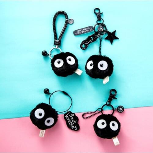 Coal Briquettes Elf Car Keychain Pendant Ladies Bag Pendant Creative Gift