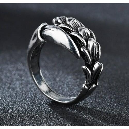 High Quality Vintage Flower Opening Ring For Men Women Punk Adjustable Stainless Steel Rings Party Jewelry Gift Wholesale