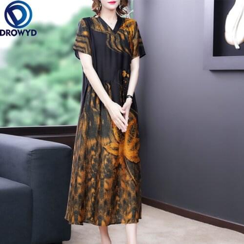 Summer High Quality Yellow Boho Midi Dress Fashion Vintage V-neck Floral Print Runway Dress Elegant Women Bodycon Party Vestidos