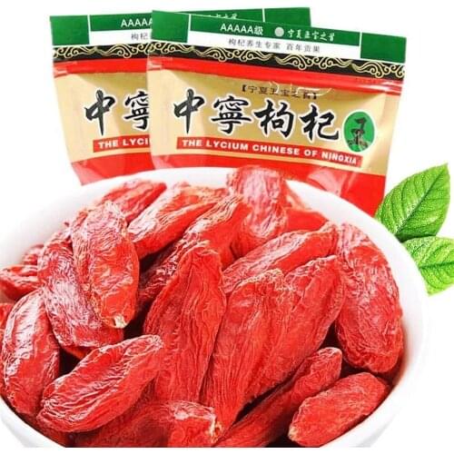 100g-1000g ISO 100g-1000g Natural wild Ningxia Lycium barbarum red chinese wolfberry goqi Strengthen immunity