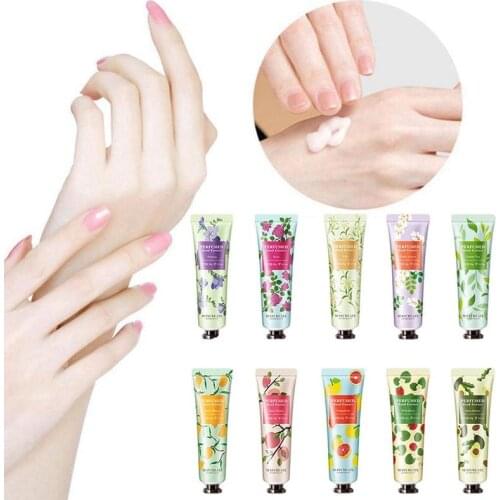 30ml Hand Cream Flower Orchid Gardenia Chrysanthemum Cream Hand Nourishing For Winter Hand Vanilla Moisturizing Hydrating C T1O4