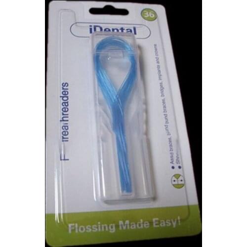 35Pcs/Set Dental Floss Threaders Needle Tooth Brackets Wire Holders Between Orthodontic Bridges Traction Braces