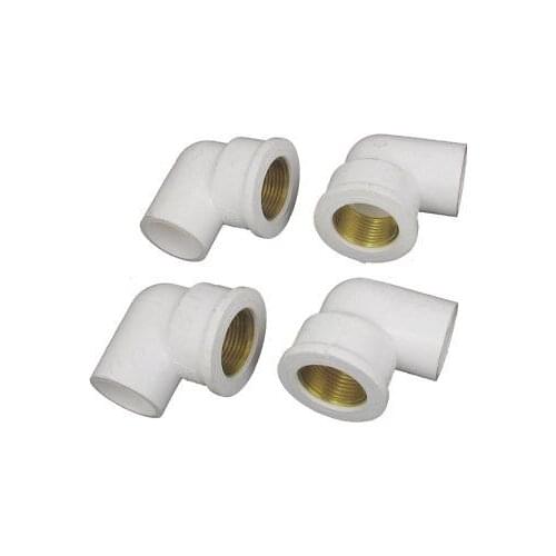 25mm to 3/4BSP Thread Water Pipe Tube Hose Elbow Coupler Adapter Connector 4pcs