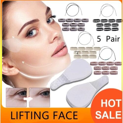 5 Pairs Invisible Neck Women Slimming Chin Anti-wrinkle V-Shape Line Lifting Stickers Face Lift Tape