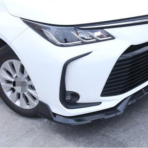 Auto Accessory Front Fog Lights Foglight Lamp Ring Frame Cover Trim ABS Fit For Toyota Corolla 2019 2020 Bright Silver