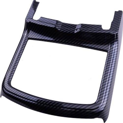 Car Cup Holder Panel Cover Trim Frame Carbon Fiber Style Fit For Dodge Charger 2015 2016 2017 2018 2019 2020 2021
