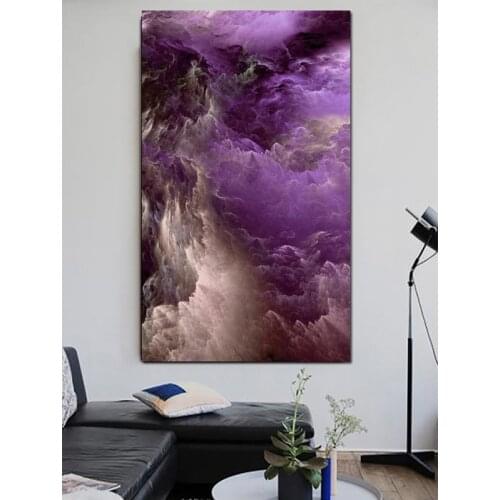 Big size purple cloud 5D round square diamond embroidery Diy full diamond painting mosaic fantasy pictures of rhinestoneZP-3649