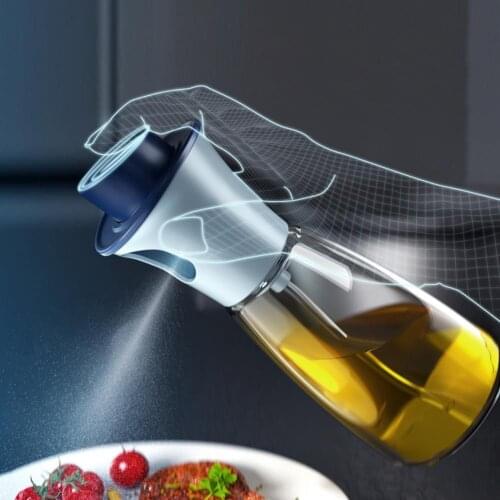 180ml Oil Sprayer Bottle Barbecue Bottle Large Caliber Slope Button Silicone Kitchen Dustproof Nozzle Oil Dispenser for Home