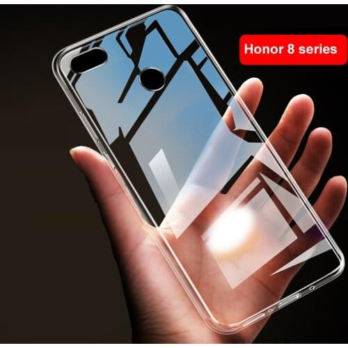 Honor 8A Case For Huawei Honor 8 Lite 8S 8C TPU Silicon Clear Fitted Bumper Soft Case for Honor 8A 2020 Transparent Back Cover