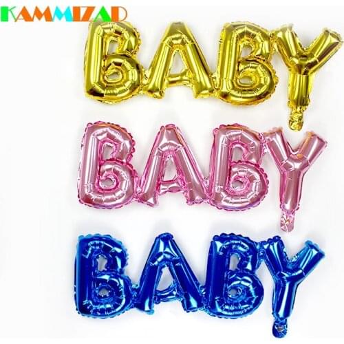 Baby Shower Balloon Children Birthday Party 50pcs/lot Aluminium Air-Filled Party Balloons Accessories Connecting Letter Globos