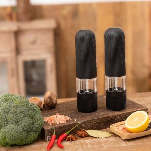 Electric Pepper Grinder Sesame Seasoning Pot Zanthoxylum Mill 2PCS Salt Spices Kitchen Grinding Gadgets