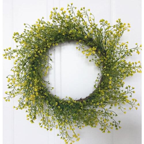 Artificial Leaves Wreath 18 Inch Grapevine Twigs Base Wreath Spring Season Decoration Door Wreath