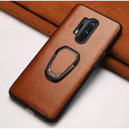 Leather phone Case For Oneplus 8 Pro 7t 7 pro case for oneplus 9t 7T PRO case oil wax skin Magnetic bracket cover