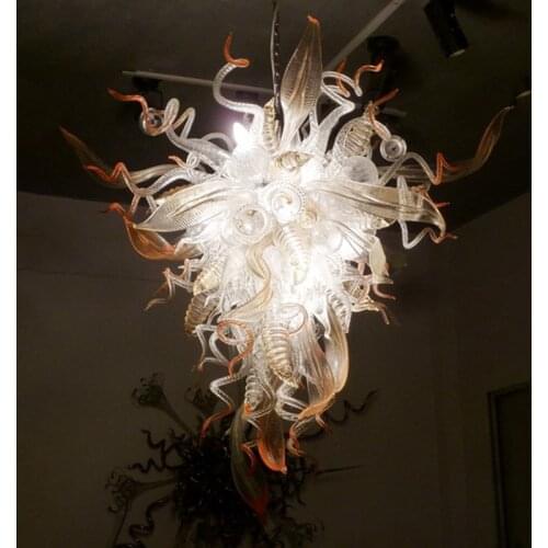 Italian Design Fantastic Flower Chandelier Light Style Hand Blown Glass Chandelier Lamps Modern Art Decorative Pendant Lamps