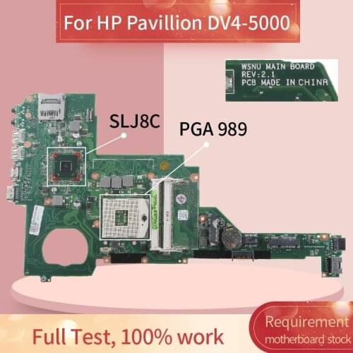 676756-501 676756-001 Laptop motherboard For HP Pavillion DV4 DV4-5000 HM75 Notebook Mainboard WSNU REV.2.1 SLJ8C DDR3