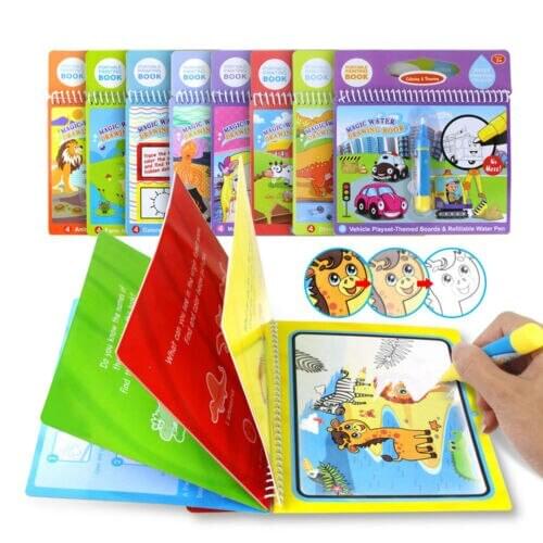 Childrens Education Water Reusable Painting Board Magic Graffiti Color Painted Frame Repeatable Use Of Graffiti Water Album
