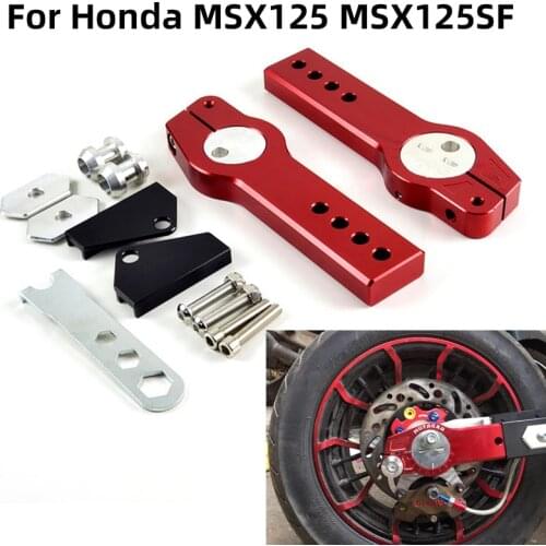 Motorcycle Modified Parts CNC Aluminum Telescopic Flat Fork Rear Wheel Extended Flat Fork Device For Honda GROM MSX125 MSX125SF