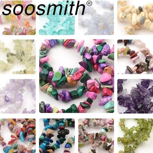 Natural Stone Lrregular Gravel Loose Spacer Beads For Jewelry Making Diy Bracelet Necklace Ornaments Wholesale