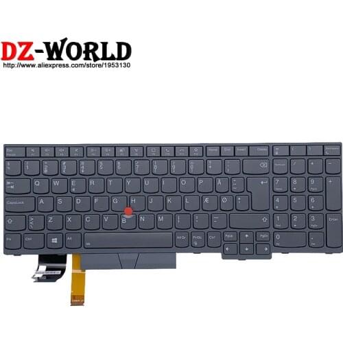 New Original Gray DK Danish Backlit Keyboard for Lenovo Thinkpad T15 Gen2 P15S Gen2 Laptop 5N21B08459 5N21B08422