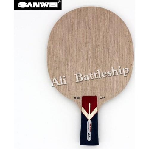 Sanwei 2017 New A9 (5 Ply, A Whole Piece of Central Ayous Wood as Core, Powerful Attack) Table Tennis Blade Ping Pong Racket Bat