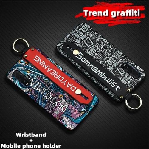 New Dirt-resistant Phone Case For OPPO Find X2 Soft Lanyard For Man Anti-knock Kickstand