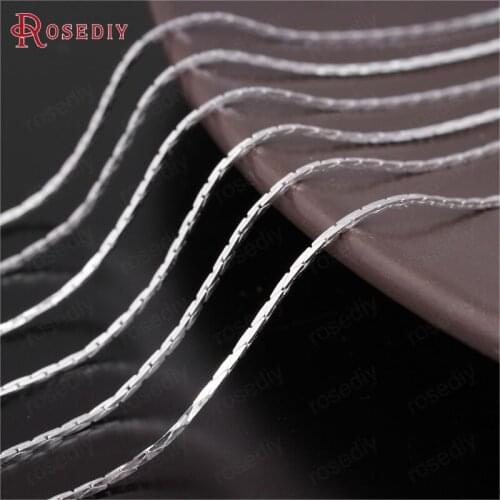 Wholesale Thickness 0.5mm/0.8mm Silver color Copper Snake Chains Diy Jewelry Findings Accessories(JM2614)