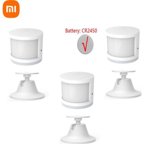 Original Xiaomi Mijia Intelligent Human Body Sensor Alarm System Smart Home Device Work Warning Light with MI Home App