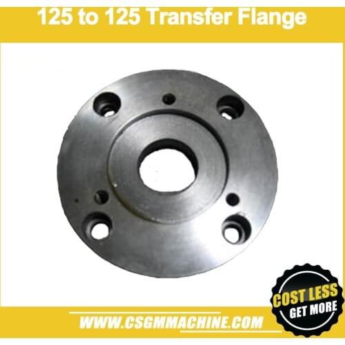 125mm to 125mm Convertible Flange/Self-centering Chuck to Independent Chuck Flange