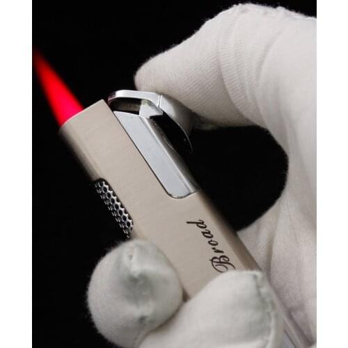 Jet Torch Lighter Creative Windproof Refillable Butane Gas Cigar Metal Lighter Cigarette accessories