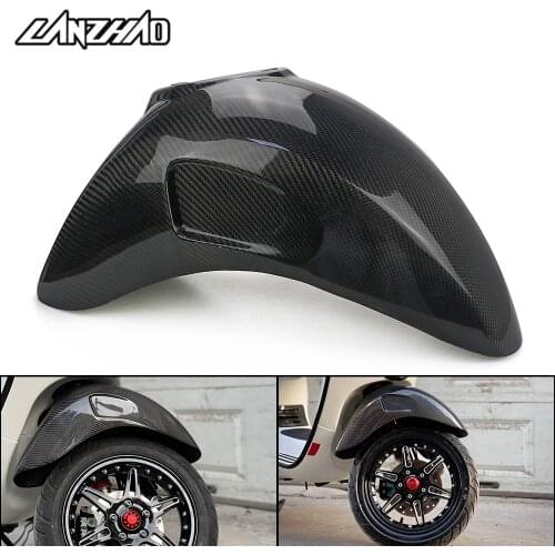 Carbon Fiber Front Mudguard Wheel Fender with Airflow Hole Motorcycle Accessories for Vespa Sprint Primavera 150 2013-2021