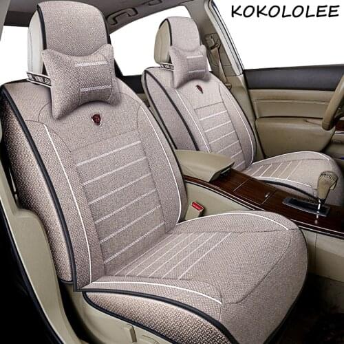Kokololee Universal flax Car Seat covers for Besturn all models B30 B90 X40 B50 B70 X80 car accessories styling auto cushion