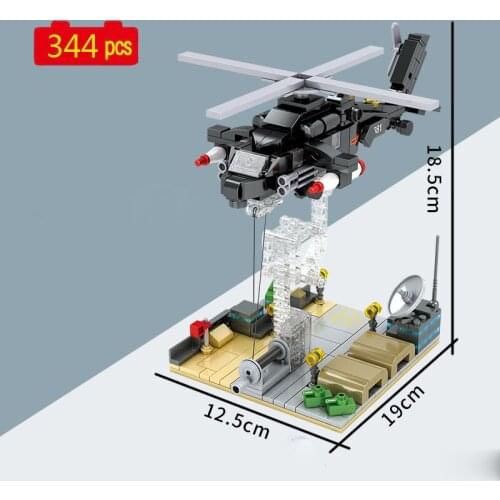 Military series Zhi-20 Tactical General Fighter Anti-gravity balance frame soldier SWAT Building Blocks Bricks Toys Gifts