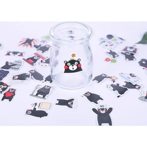 Japan Korean Succulent Plants Flowers Panda Bear Decorative Stationery Stickers Scrapbooking DIY Diary Album Stick Label