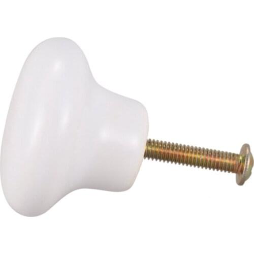1pcs Ceramic Door Round Handles Kitchen Cabinet Cupboard Wardrobe Pull Knobs white S