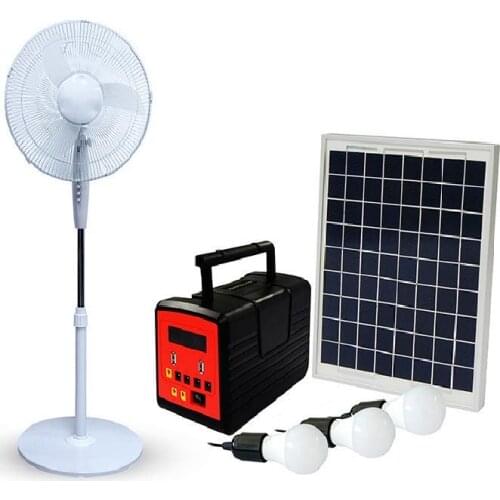 2020 Design hot selling OEM Solar Power System Li-ion Battery 13Ah With for running Fan and DC TV lighting up 3-4 rooms