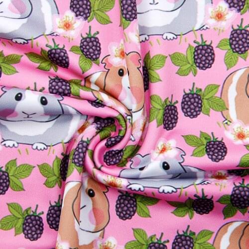 50*145cm Guinea Pig 4 Ways Stretch Double Brushed Knit Faric Tissue Sewing Quilting Fabrics Needlework Material DIY,1Yc15713