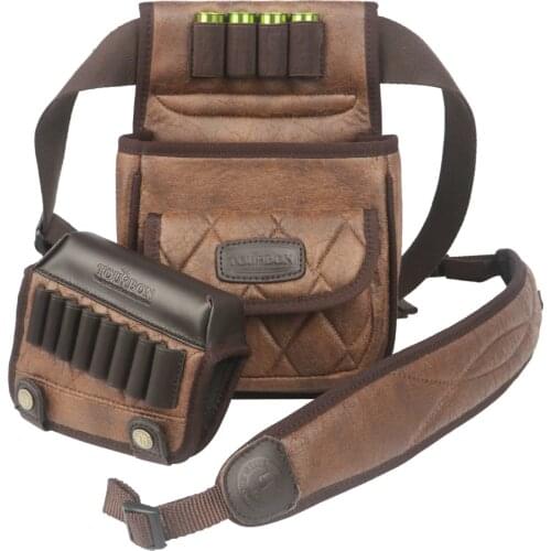 Tourbon Hunting Gun Accessories Shotgun Speed Loader Game Bag Rifle Cheek Rest Cartridges Holder Gun Sling Belt Strap(1 Set)