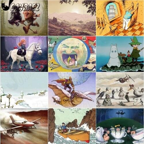 Anime Animal Diamond Painting Cartoon Landscape 5D Diy Hand-Inlaid Cross-Stitch Embroidery Mosaic Kit Wall Decoration Craft Gift