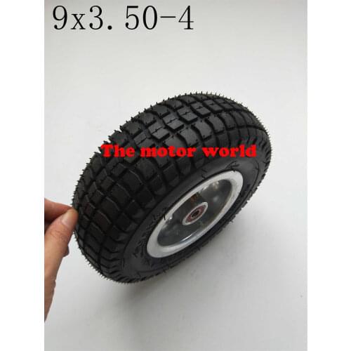 Free Shipping Good Quality Electric Scooter9X3.50-4Wheel Rims with Inner Tube Fits Gas Scooter Pocket Bike Electric Tricycle
