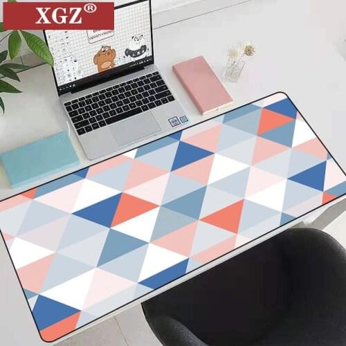 XGZ Polygonal Creative and Personalized Large Mouse Pad, Suitable for Computer Game Players, Accessory Pad, Non-slip 400x900mmx2
