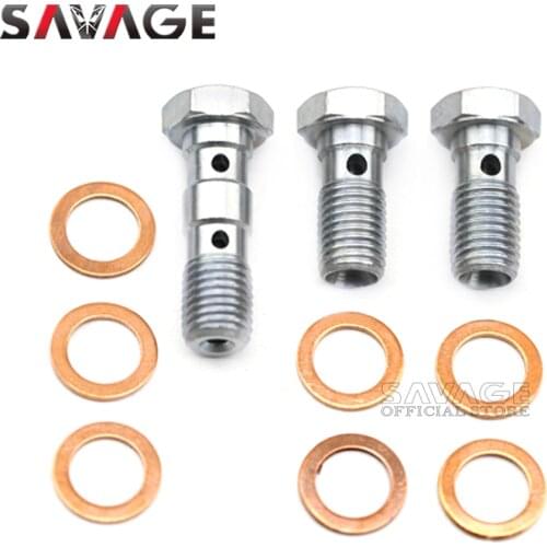 M10 x 1.0 Banjo Bolts Front/Rear Brake Master Cylinder Screw Brake Hose Caliper Bolt Hydraulic Clutch Screw Motorcycle 10mm