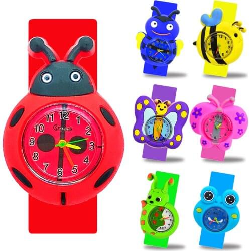 Cartoon Ladybug Watches for Boys Girls Hot Gifts Baby Toy Bracelet Children Watch Student Clock Kids Watches Kid Christmas Gift