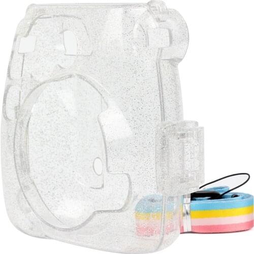 CAIUL Instant Camera Bag Case for Fujifilm Instax Mini 9 Mini 8 8+ Case Transparent Camera Skin Cover