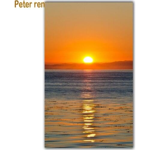 Diy Crafts arts Diamond painting cross stitch diamond embroidery landscape 5d Square/Round diamond Mosaic Rhinestone Sea sunrise