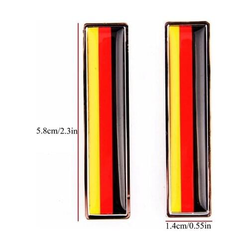 Pair Germany Flag Auto Emblem Badge Motorcycle Decals Fairing Metal Stickers Car Styling Motorcycle Accessories
