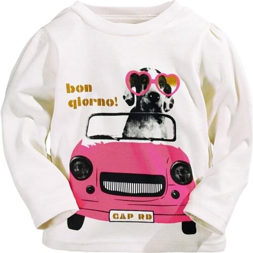 1-5Year Boys Girls T-shirt Spring Autumn Kids Long Sleeve T-shirts 100% Cotton Boy Girl Tees Tops Children Jacket Baby Clothing