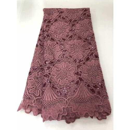 Newest Lace Fabric Nigerian Sequin embroidery Lace Fabric African High Quality Lace Fabric for Onion color Dress party
