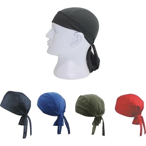 Summer Men Cycling Cap Head Scarf Quick Dry Running Riding Bandana Headscarf Ciclismo Pirate Cap Headband Head Scarf Liner Cap
