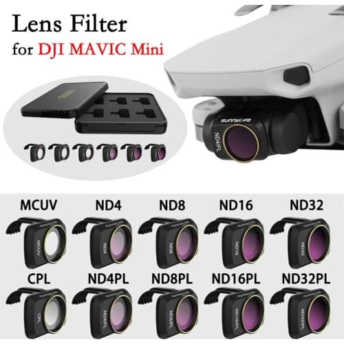 For DJI Mavic Mini Drone Camera Lens Filter Set MCUV ND4 ND8 ND16 ND32 CPL 4/8/16/32 NDPL Filters Kit DJI Mini 2 Accessories